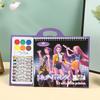 K-Pop Demon Hunters 3D Coloring Book Kit: Crayons & Watercolor Palette Included, Innovative Art Activity Kit Children-Friendly