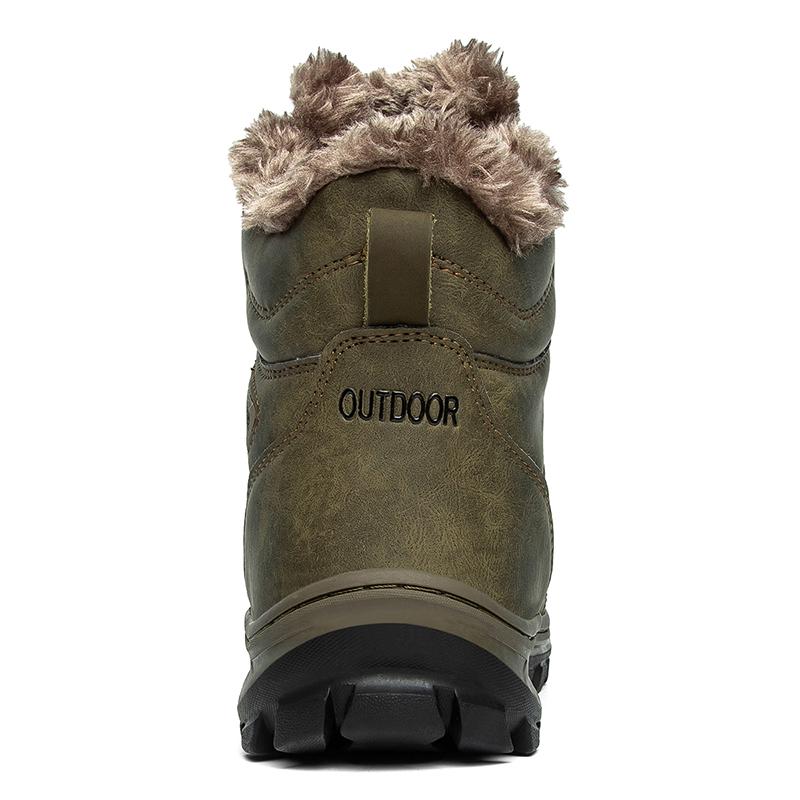 Pánské zimní boty do sněhu Teplé pánské turistické boty vysoce kvalitní kožené vysoké boty velké velikosti pánské boty outdoorové tenisky