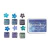 6 Pcs Combination Inkpad Stamp Pad Flowing Colors Series Ink Pad Set For Children Classroom Creative Projects