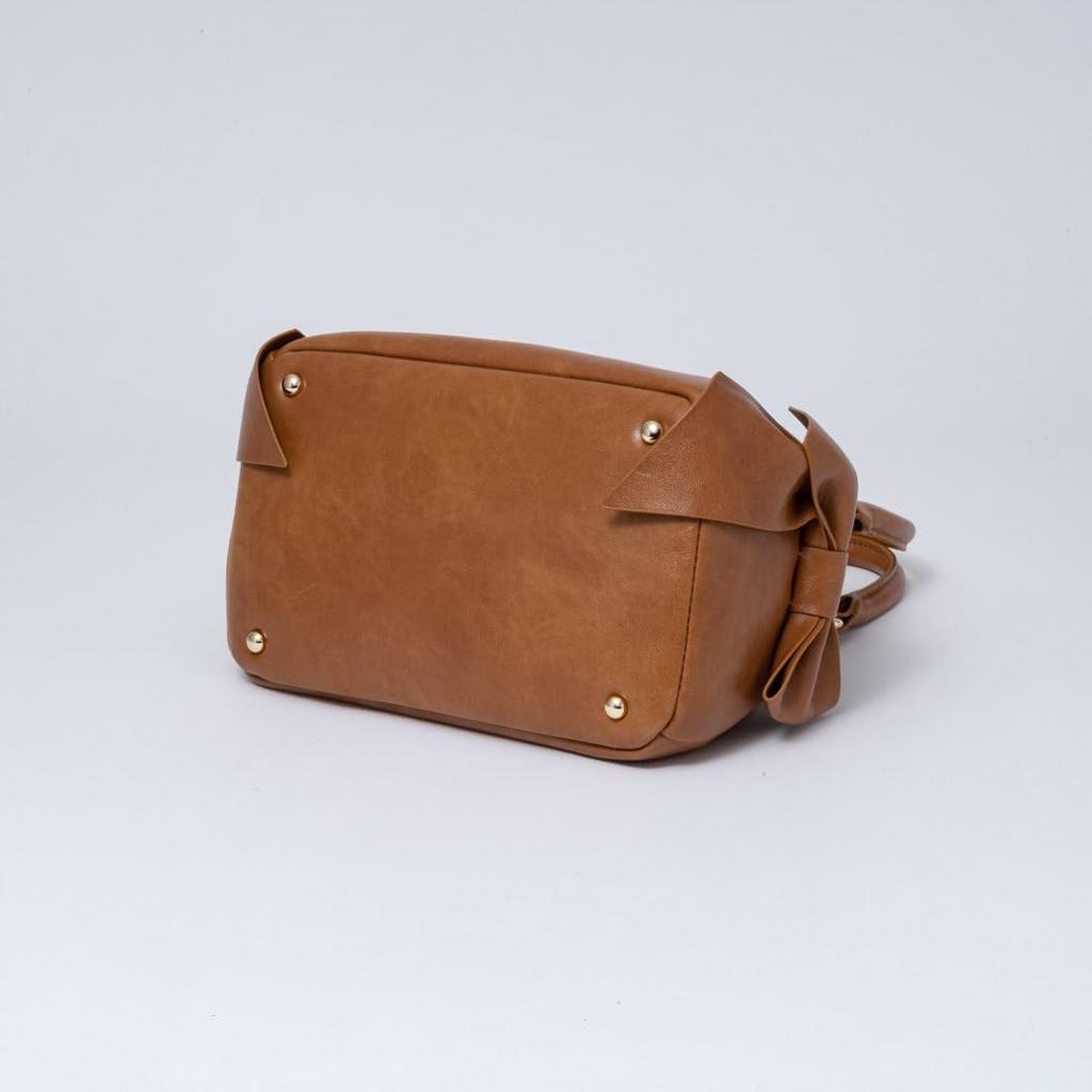 JILL STUART Handbag Ribbon Design Feminine Vintage Look JSLH5EH2 Camel 2-Way [Pecot] Women's