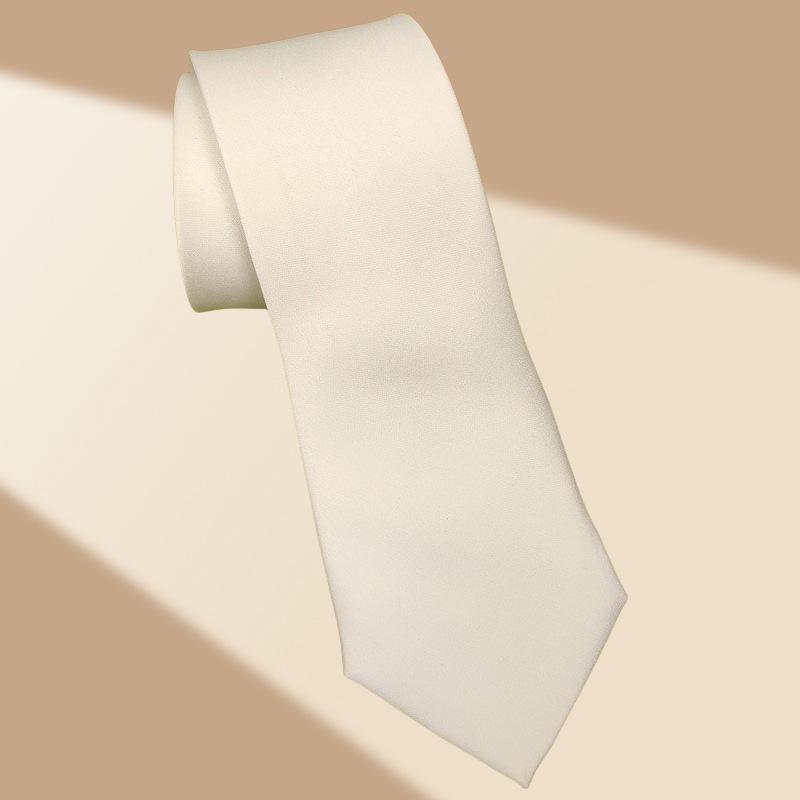 White Polyester Neck Tie with 8cm Width and 5cm Kid's Father's Day Graffiti Print