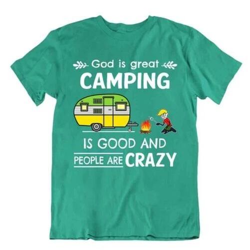 Camping Outdoor Trip T-Shirt Cool Cute Funny Outdoor Fresh Good Crazy S