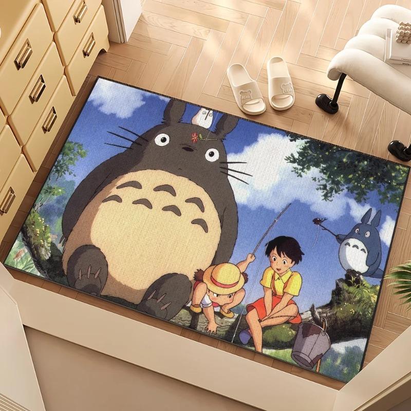 Disney Door Mat for Bedroom Decoration Kitchen T-Totoro Bath Carpet Classic Anime Super My Absorbent Rug Foot Non-slip