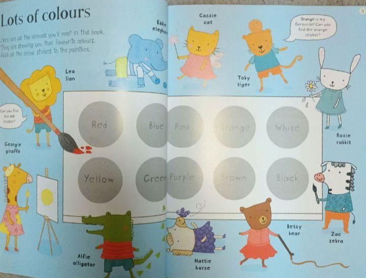 [USED] Usborne sticker book set of 4 sticker books