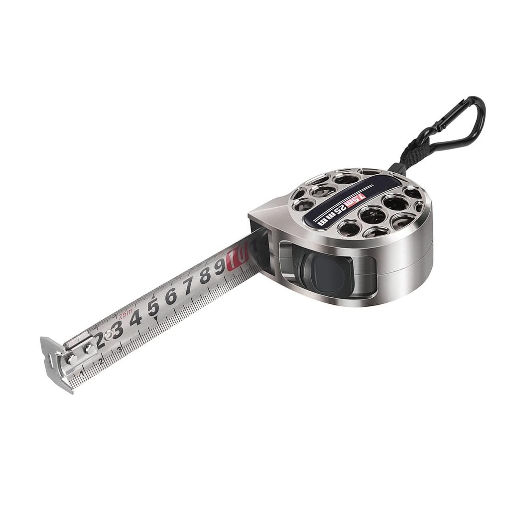 Hollow Steel Tape 25ft Stainless Measure Ruler with Double Sided Scale Waterproof Portable