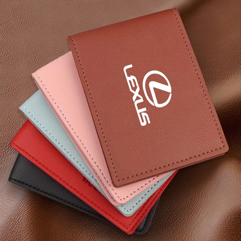 Ultra-Thin Car Driver License Bag ID Card Leather Cover For Lexus F-SPORT ES RX NX LS UX LM LX GX LC RZ IS CT GS RC HS SC TX LBX
