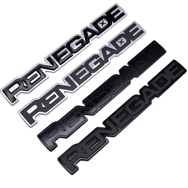 3D Metal "RENEGADE" Emblem Badge for Jeep Renegade 2015-2025 Rear Trunk Door Side Car Styling Sticker Auto Tuning Accessories Tr1