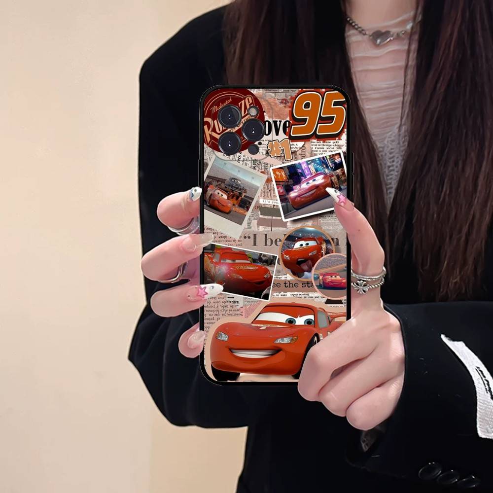 Popular Cartoon L-lightningS M-mcQueen Phone Case For IPhone 16 15 14 11 12 13 Mini Pro XS Max Cover 6 7 8 Plus X Funda Shell