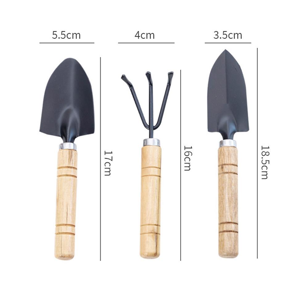 3 Stück Mini-Schaufel Gartengeräte Garten-Eisen-Schaufel für Innenblumentöpfe, Bodenlockerung, Blumen- und Gemüsepflanzwerkzeuge