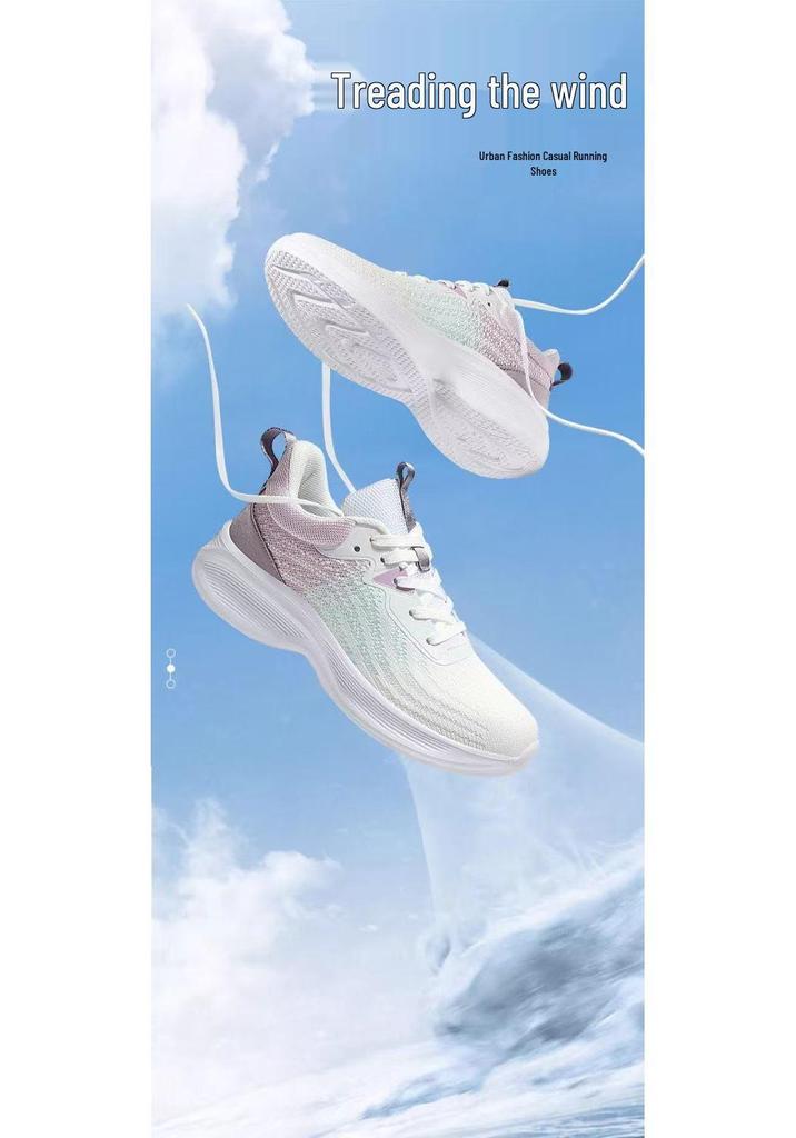 Women's Spring-Summer Flyknit Mesh Running Shoes - Soft Sole, Comfortable, and Breathable