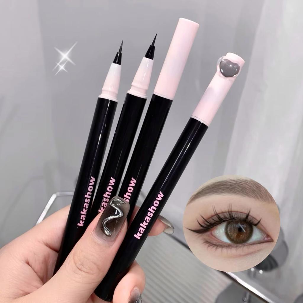 0,05 mm Eyeliner Flüssigstift Matt Geschmeidig Schnelltrocknend Wasserfest Ultradünner Eyeliner Unterwimpernstift Wischfest Koreanisches Make-up