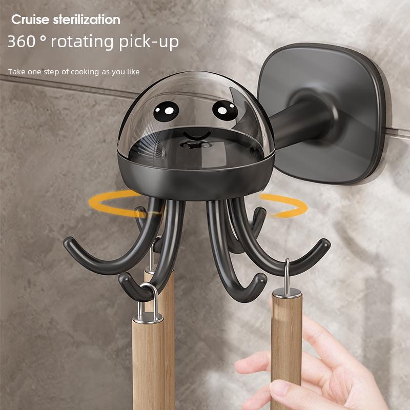Punch-Free Multifunctional Octopus Hook for Towels and Bathroom Storage
