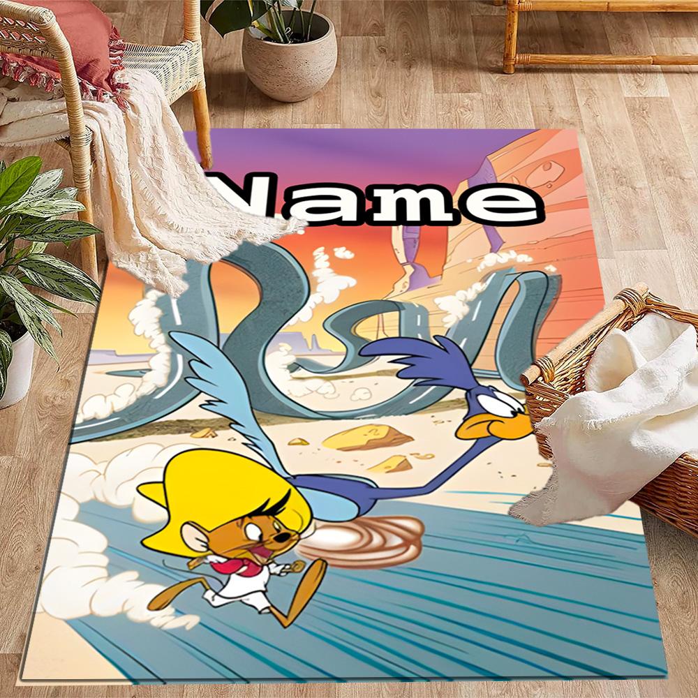 Looney Tunes Adventure Customize Your Name Carpet Perfect for Balcony Kitchen Dining Room Dormitory Antislip Carpet Office home decor