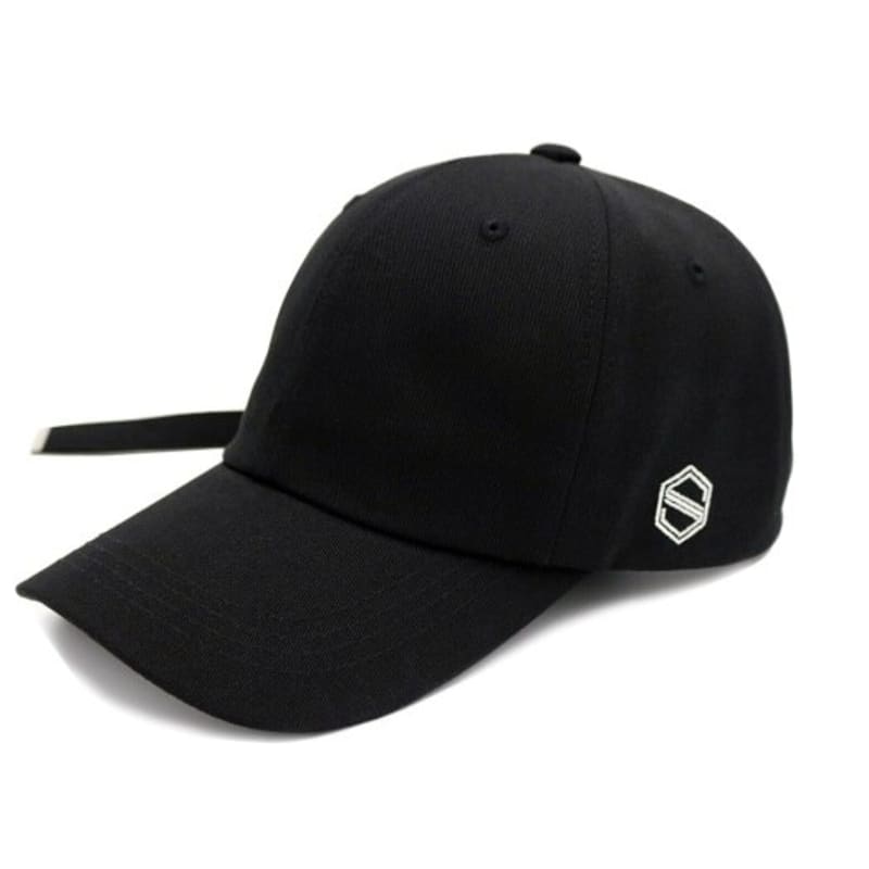 

STANDUP long strap black color ball cap REGULAR FIT