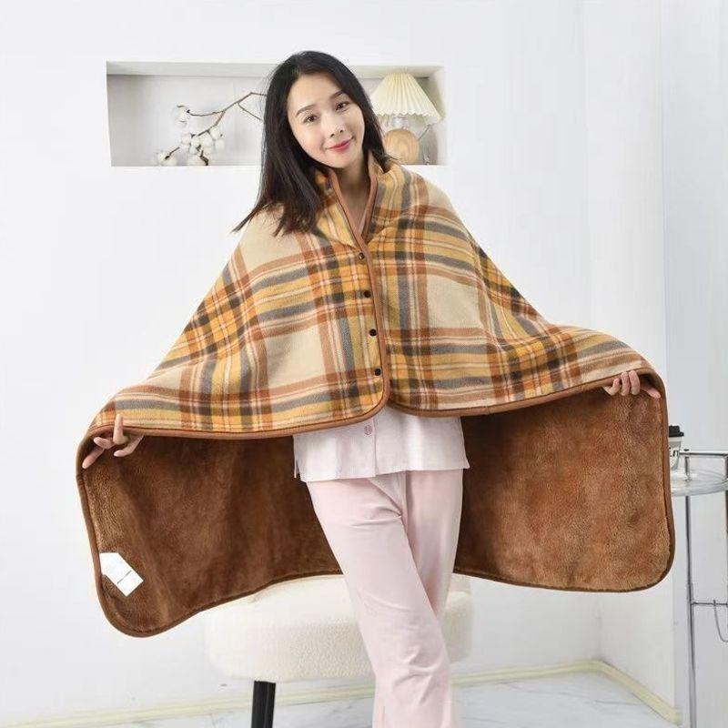 Multi-functional Thickened Shawl Blanket: Outdoor, Student, Office, Lunch Break, Winter Nap Throw