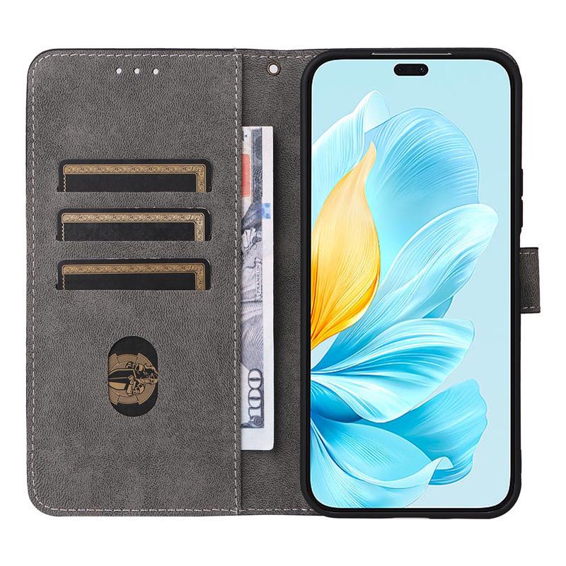 Compatible with Honor 200 Lite phone: Anti-theft leather wallet case with card slots, flip cover for Honor 200 Lite 5G.