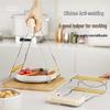 Stainless Steel Anti-Scald Bowl and Plate Lifter with One-Button Operation