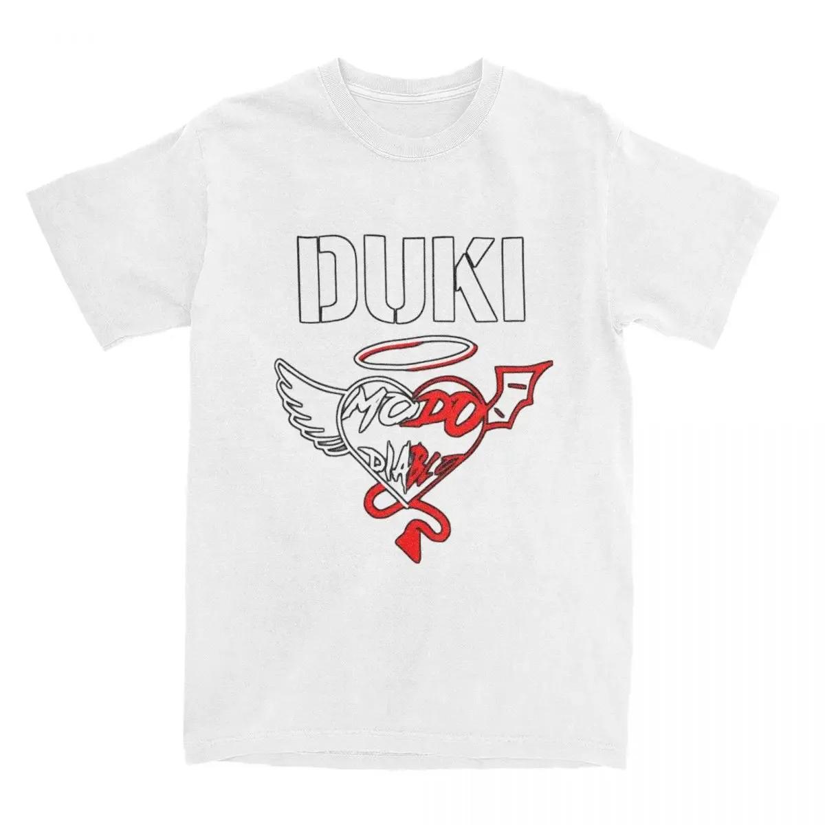 Футболка Duki Streetwear женская унисекс повседневная с коротким рукавом Cool Modo Dlablo Y2K Fun O Neck Harajuku хлопковые футболки Oversize Топы S