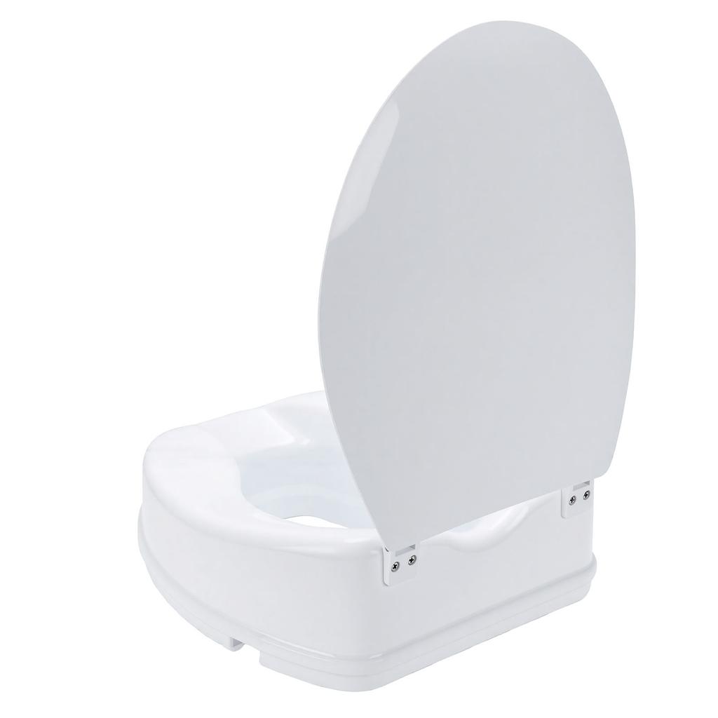 Toilet riser, suitable for the elderly, pregnant women, and disabled, provides height enhancement for standing up,