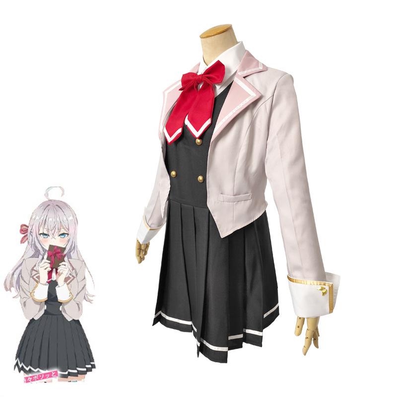 Classmate Ellie’s Russian-Language Cosplay Outfit: Main Character's School Uniform