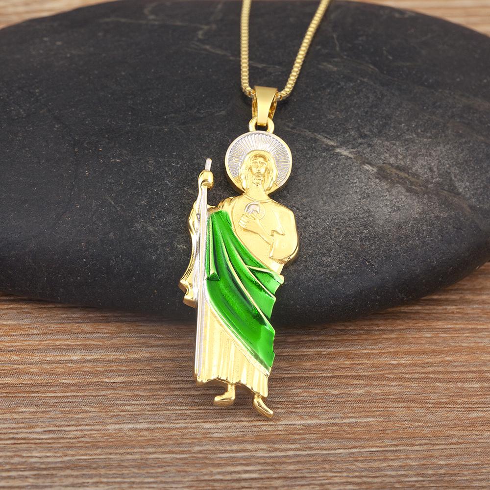 Nidin New Fashion Religious Style S/M/L Sizes Choice Charm Pendant Necklace For Women Choker Chain Lady Jewelry Daily Party Gift