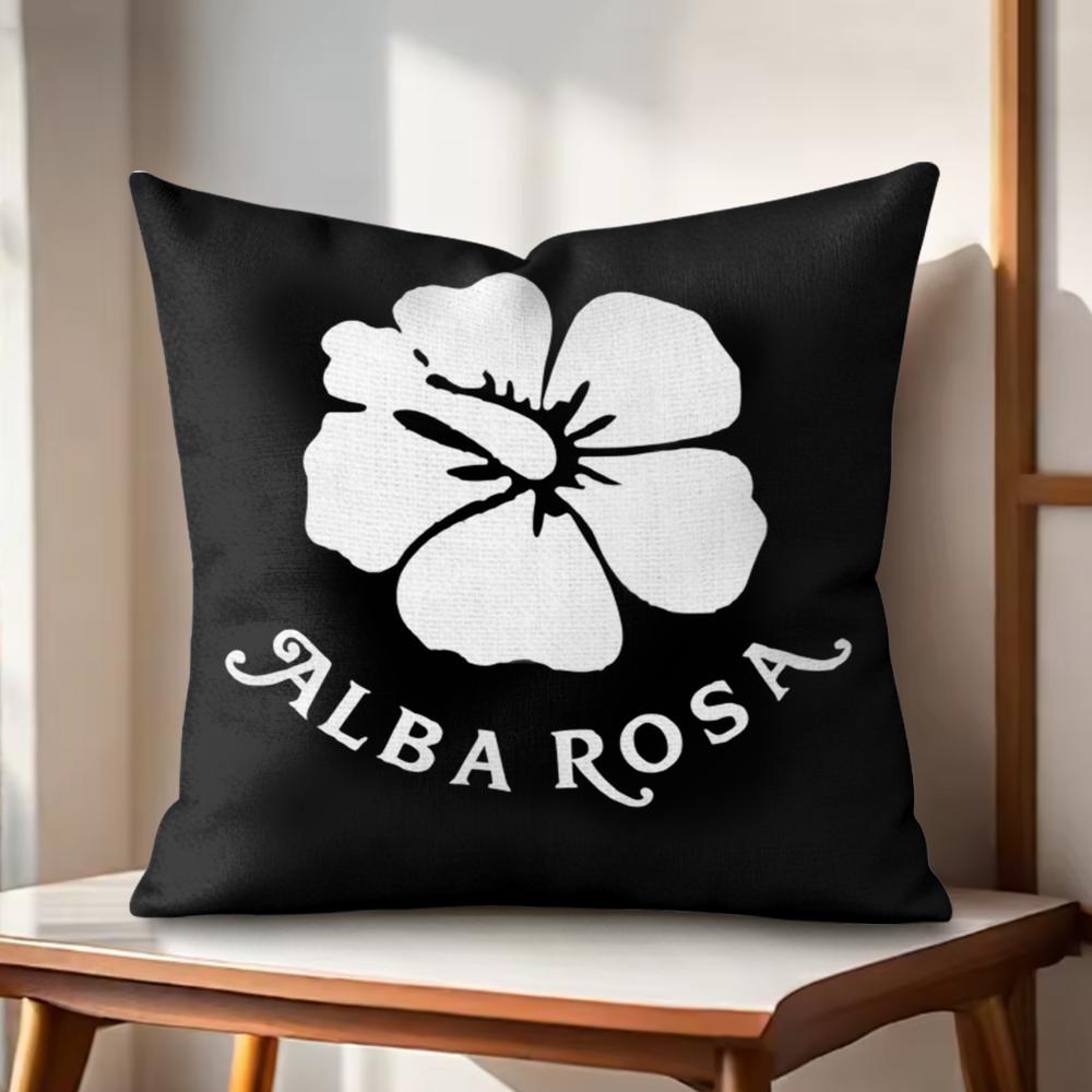 Fashion AALBA RROSA Cushion Cover Natural Linen Organic Fabric DoubleSided Printing Couch Pillow Covers Home Decor