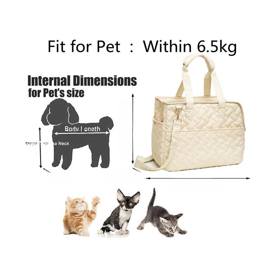 Cat Carrier Portable Breathable Car Pet Travel Bag for Small Dogs and Cats