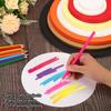 50Pcs 0.3mm Thick Round Cardboard Paper Blank Disc Circles Slices for Party Decorations DIY Craft Arts Drawing Painting Writing