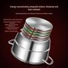 Sule 304 Stainless Steel 28CM 3-Tier Steamer Pot