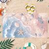 1pc Healing Coastal Scenery Beach Towel Large Quick-drying Towel Suitable for Beach Yoga Pool Gym Towel Summer Gift for Friends