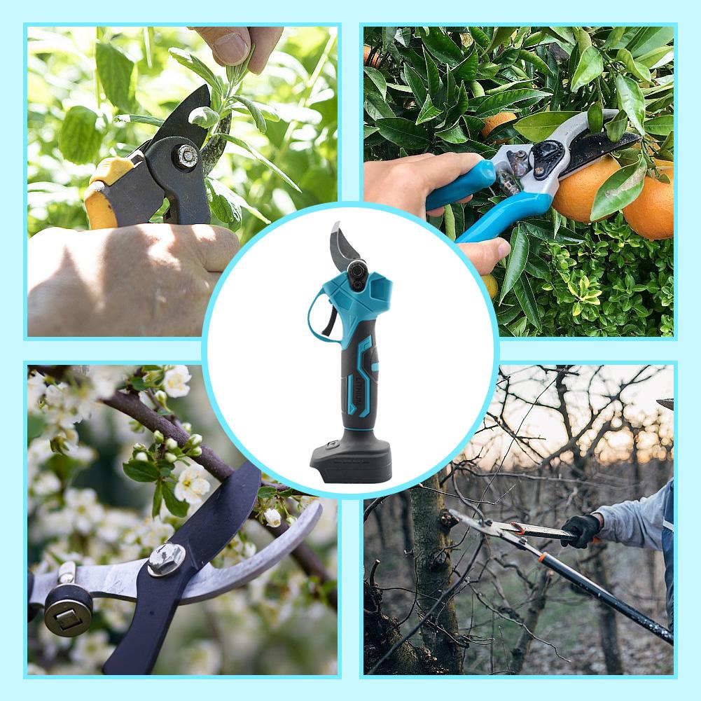 Brushless Electric Pruning Shears Rechargeable Cordless Electric Garden Scissors Power Pruner Garden Tool for Makita 21V Battery