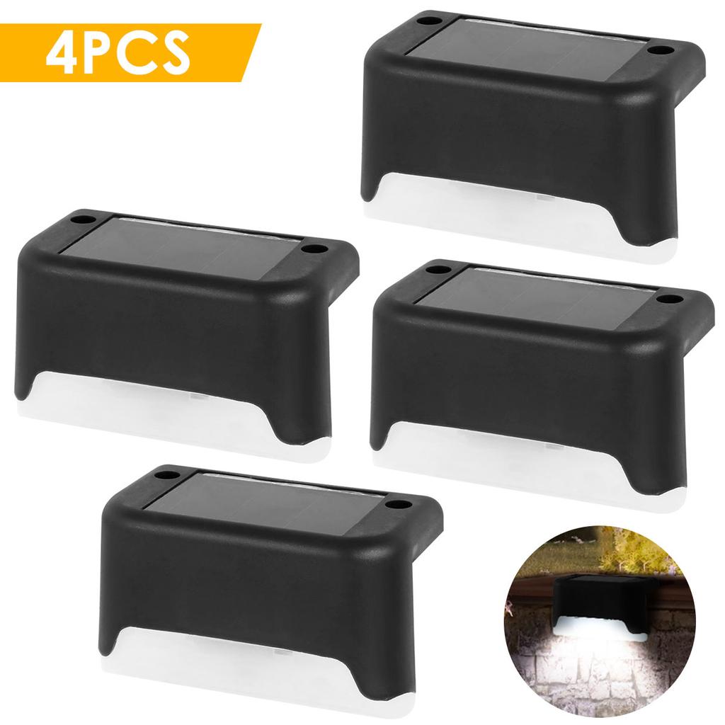 Outdoor Stair Solar Light IPX 65 Waterproof Garden Step LED Solar Lamp for Yard Railing Fence Pathway Patio Lawn Decor 1-16Pcs