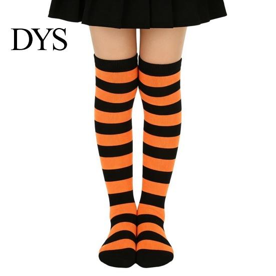 Over The Knee Striped Socks Thigh High for Women Girls, Stockings, Fashion Stylish Daily Wear Soft Stretchy Long Christmas Cosplay Party & Holiday