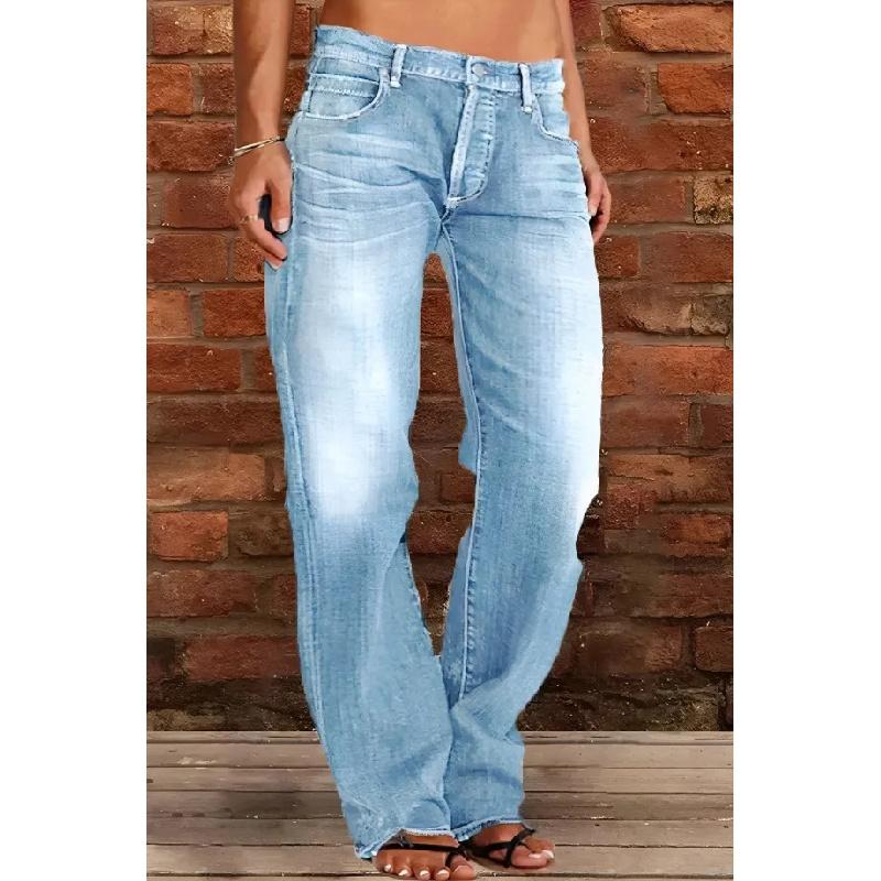 2026 New Women's Slim-Fit Flared Jeans Casual Versatile Long Pants
