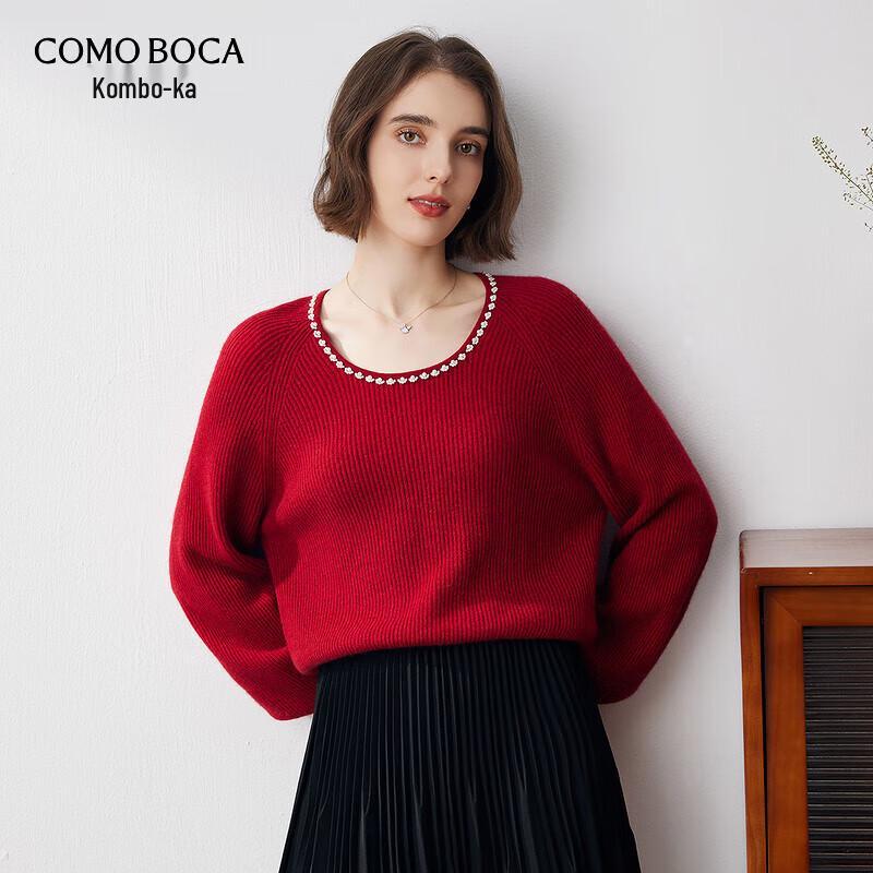 Women's Cashmere U-Neck Pullover Sweater