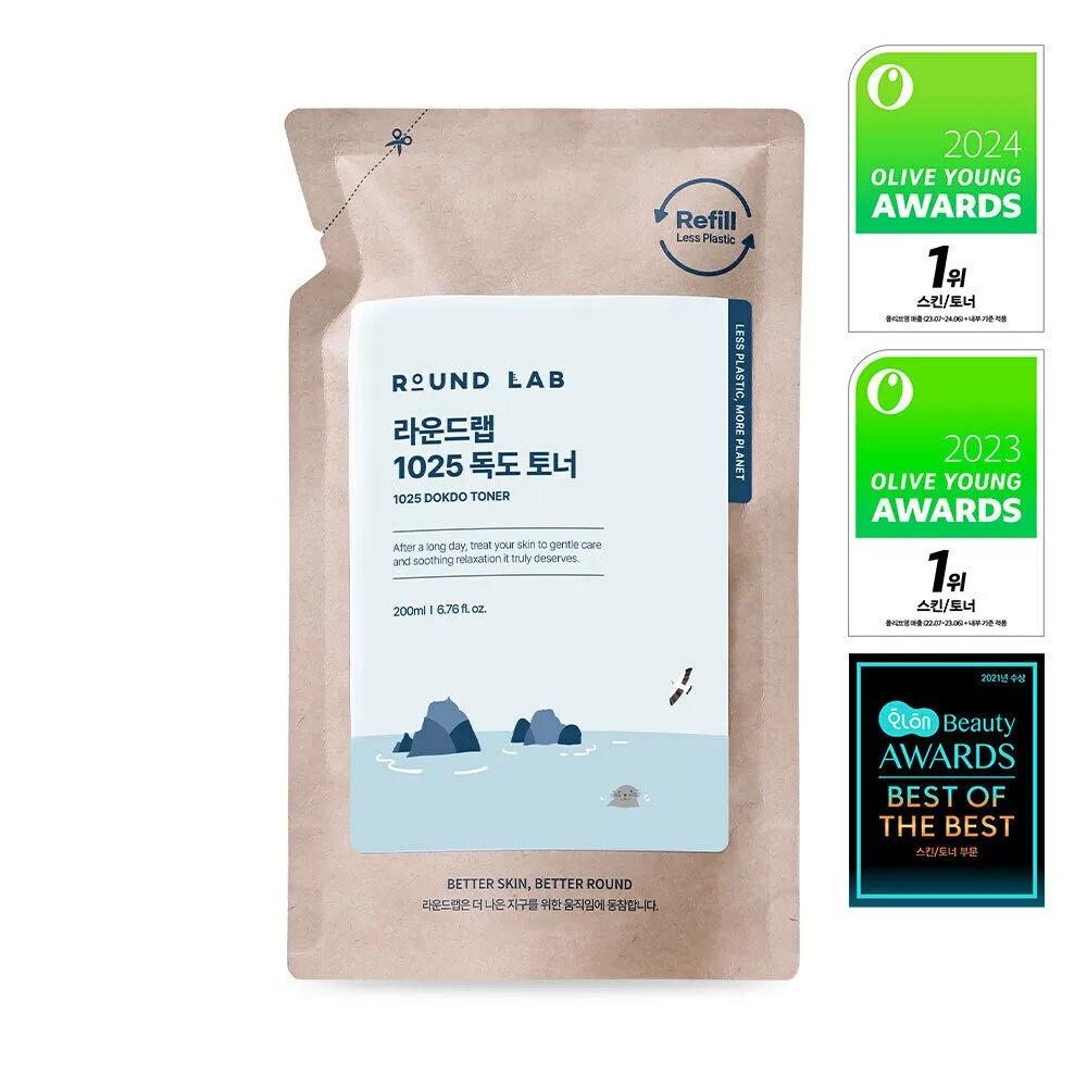 ROUND LAB 1025 Dokdo Toner 200ml Refill Pack