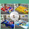 Super Mario Cartoon 3d Carpet For Living Room And Bedroom