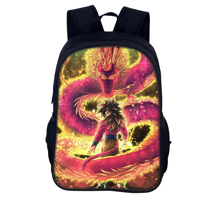 Dragon Ball Ryggsäck För Män Kvinnor Nylon Vardaglig Skolresväska