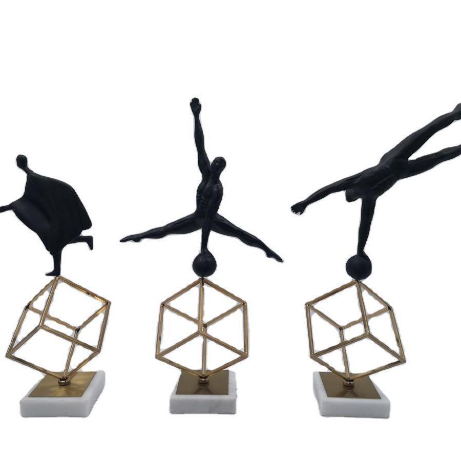 

European Sports Figure Ornament for Home and Bar Decor Walking