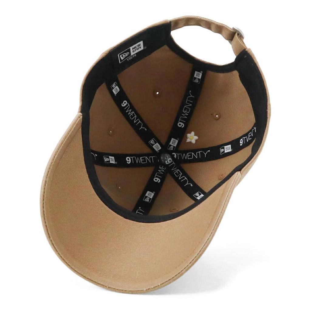 New Era Kids Flower ONSPOTZ YOUTH Youth 9Twenty Floral Script Logo Cap, Design, Exclusive, Khaki, 52-56cm,