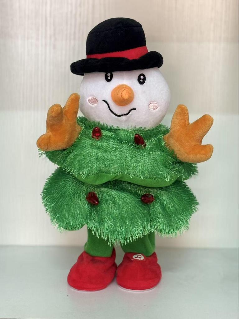 Dancing, Singing, Light-Up Christmas Tree Plush Toy - Festive Decoration & Gift