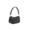 Coach Swinger 20 Solid Color Zipper Closure Leather Mahjong Bag Shoulder Tote Bag Small Women Bags Black C2643-B4BK