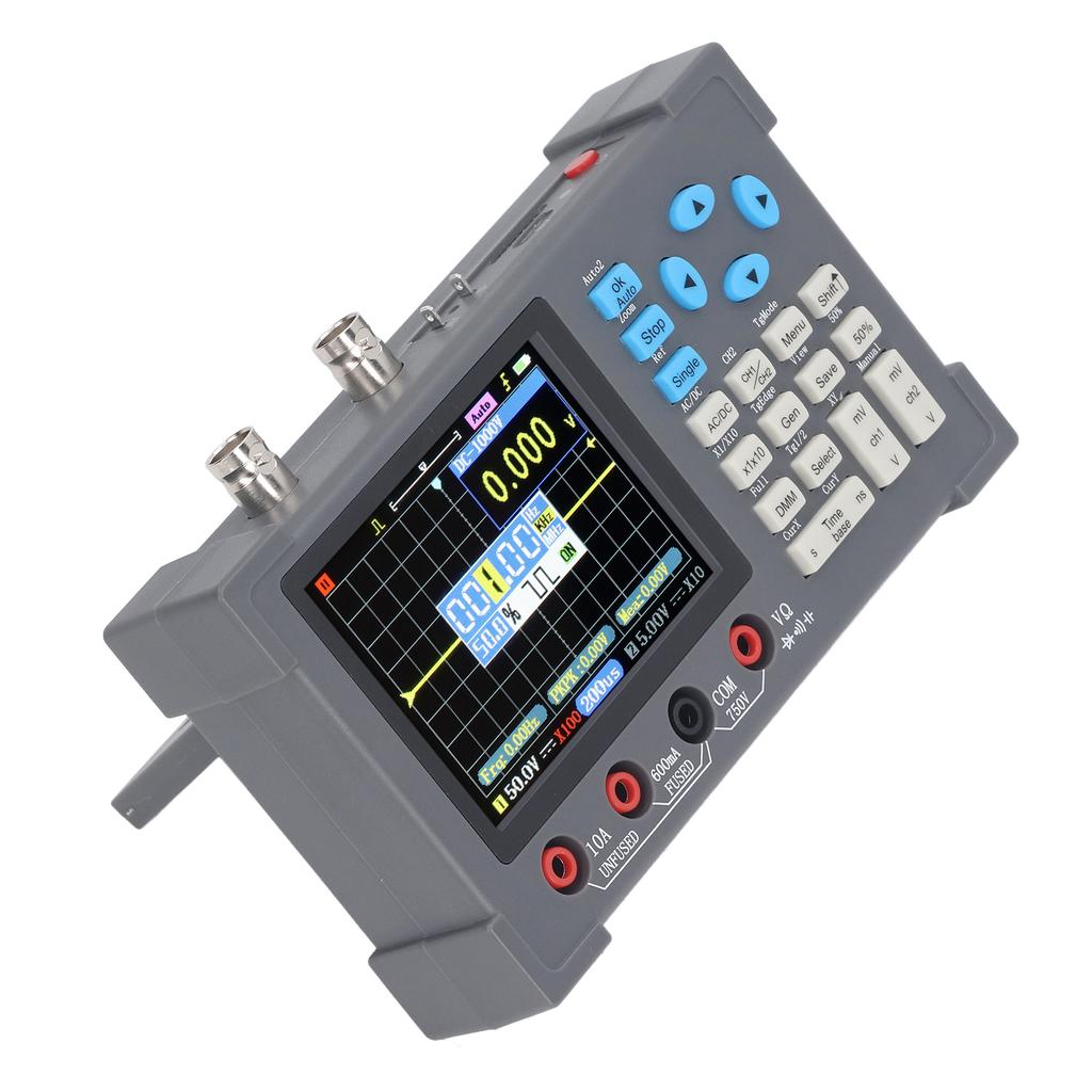 Digital Oscilloscope 3 in 1 Multimeter Signal Generator 120M 250MSa s 3.2in Display 2 Channel