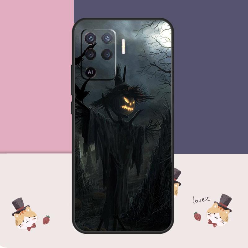 Halloween Pumpkin Ghost Mummy Case For Oppo A94 A74 A54 A18 A38 A58 A78 A98 A80 A60 A40 A96 A76 A16 A15 A17 A57 A77 A5 Pro