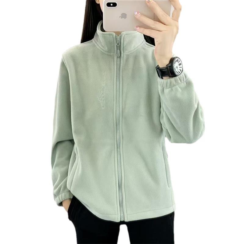 Autumn Winter Thickened Stand Collar Fleece Jacket