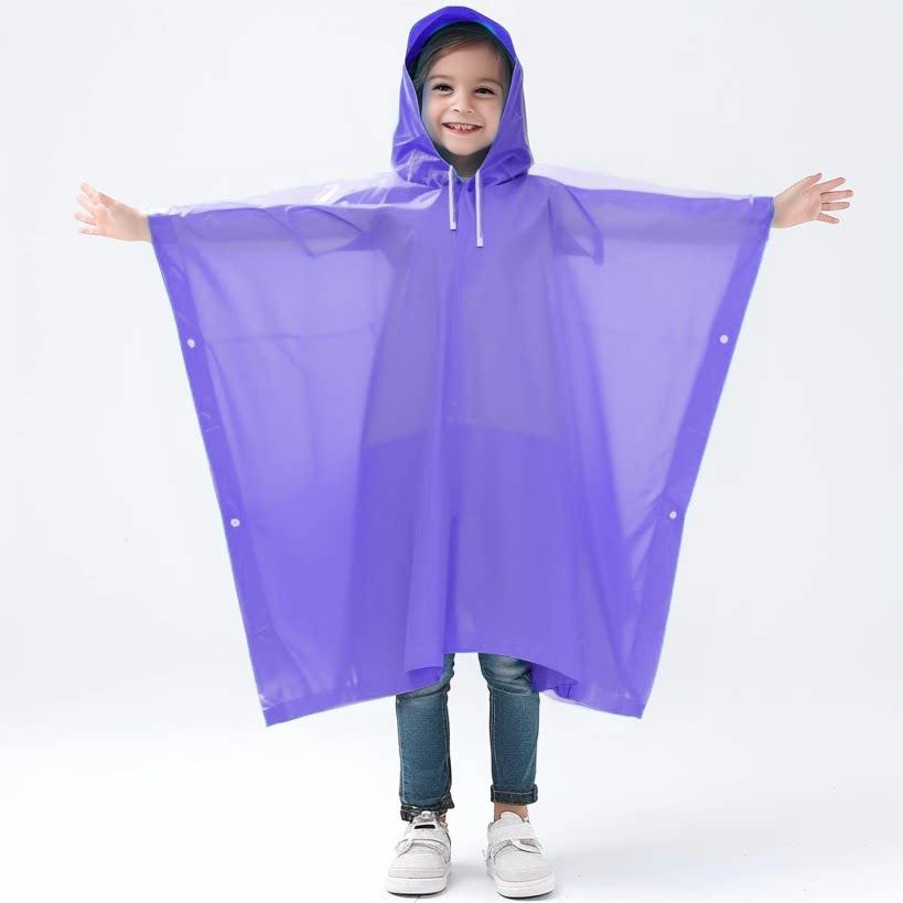 Disposable Raincoat for Children, Boys and Girls, Plus-Size Poncho for Rafting and Rainy Days, Portable for Use In Amusement Parks