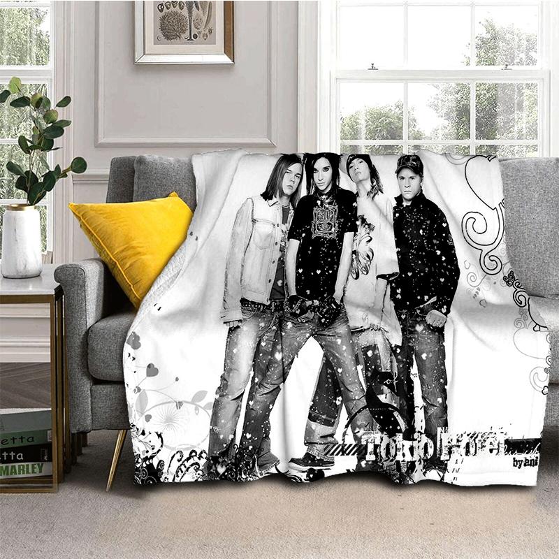 29 Styl Nový Tokio Hotel Rocková Kapela Tom Bill Kaulitz Deku, Měkká Přehozová Deku pro Domov Ložnici Postel Pohovka Kryt Dětský Dárek Kryt