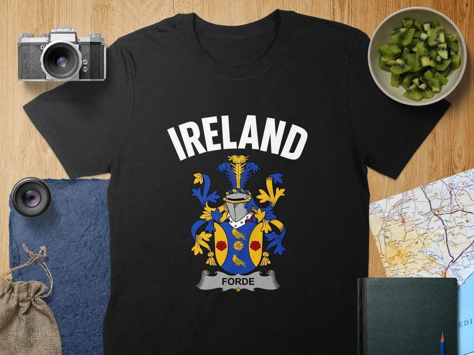 Forde Coat Of Arms Irish Ireland T-Shirt L