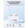 Tenda 4G06 Routeur 4G LTE VoLTE WiFi N300Mbps – Jusqu’à 150 Mbps – 32 Appareils – Ports RJ11 &amp; LAN/WAN – Plug &amp; Play