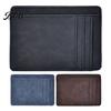 Compact Wallet for Travel Slim Card Holder Men, Minimalist Credit with ID Window, Simple Solid Color Men Multiple Slots, Pocket Business